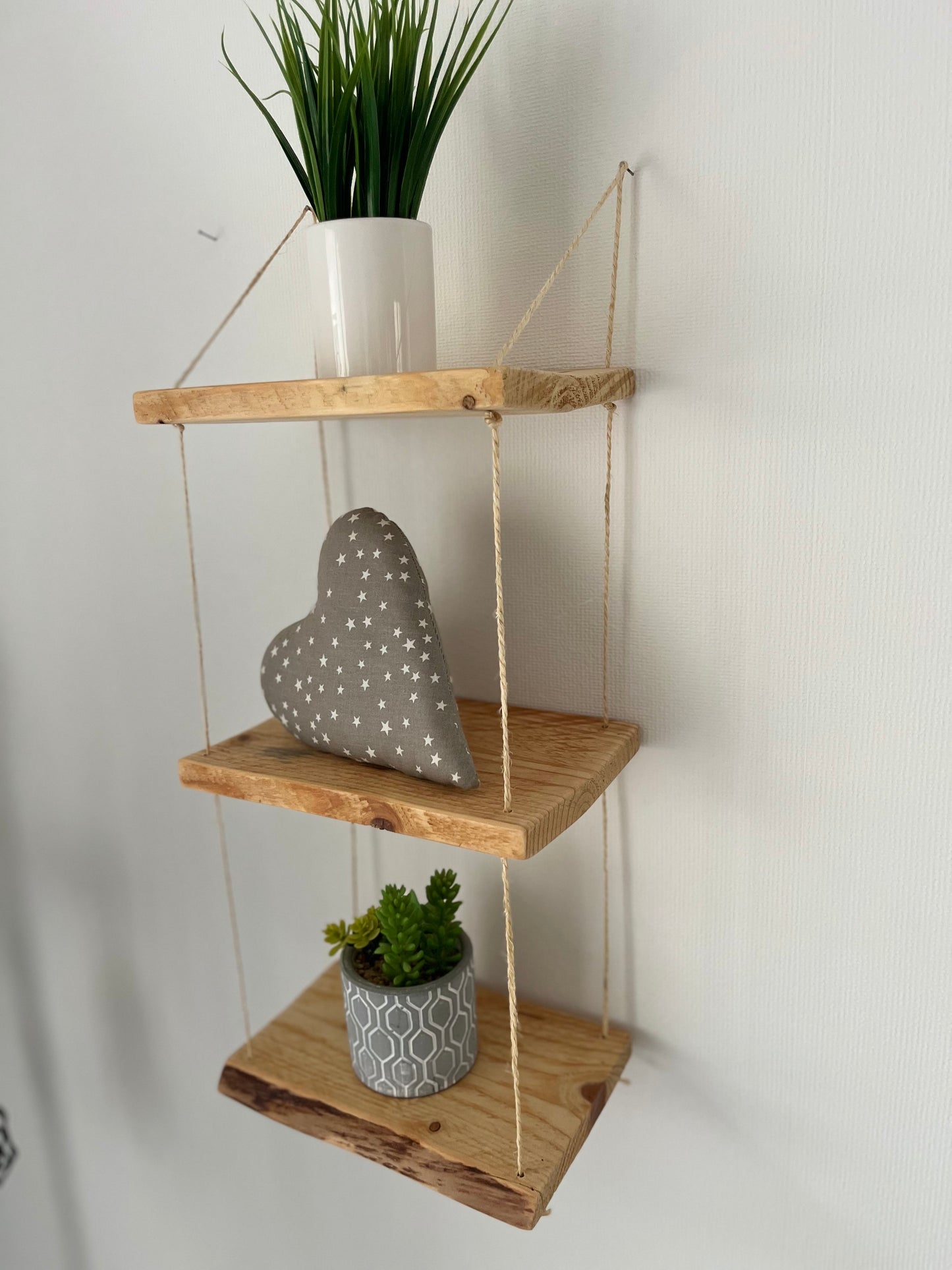 La Mini Triplette - Étagère murale suspendue – Artisanat local